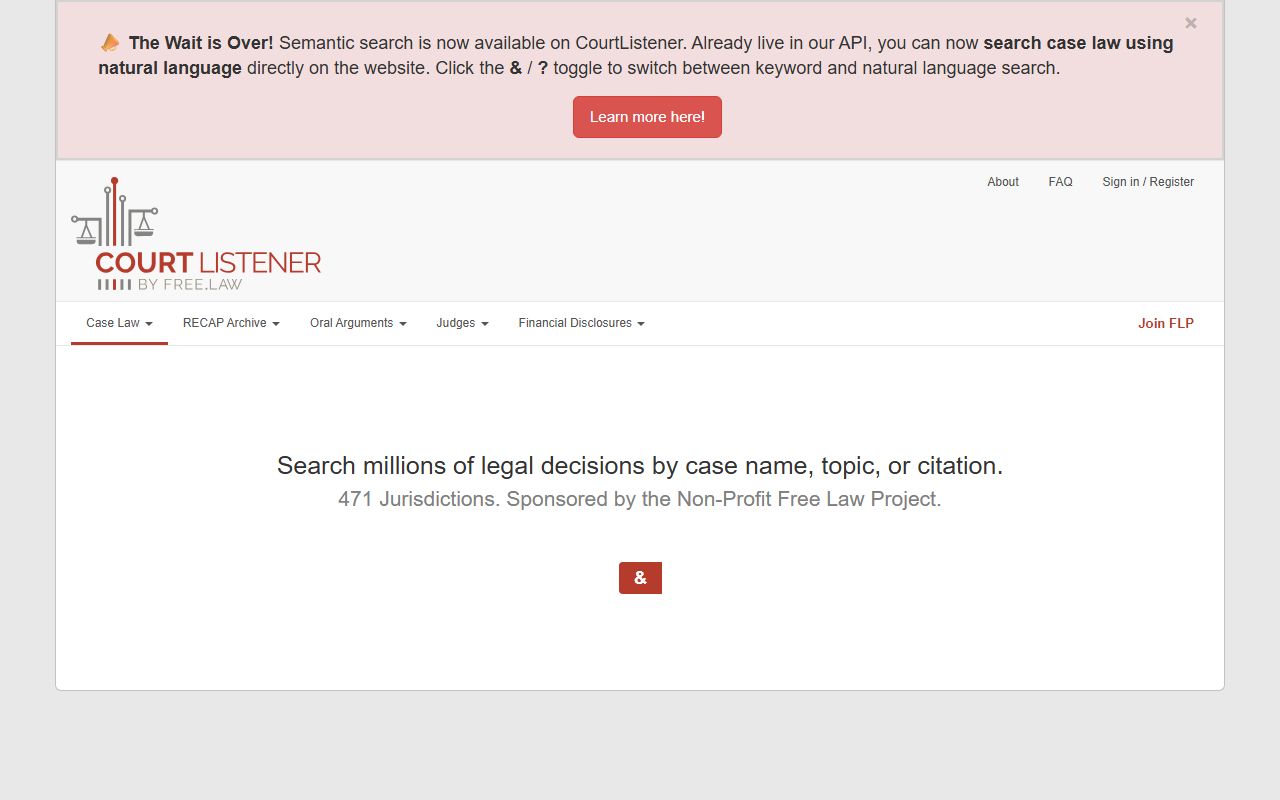 CourtListener free legal search used to find Snohomish County federal court records