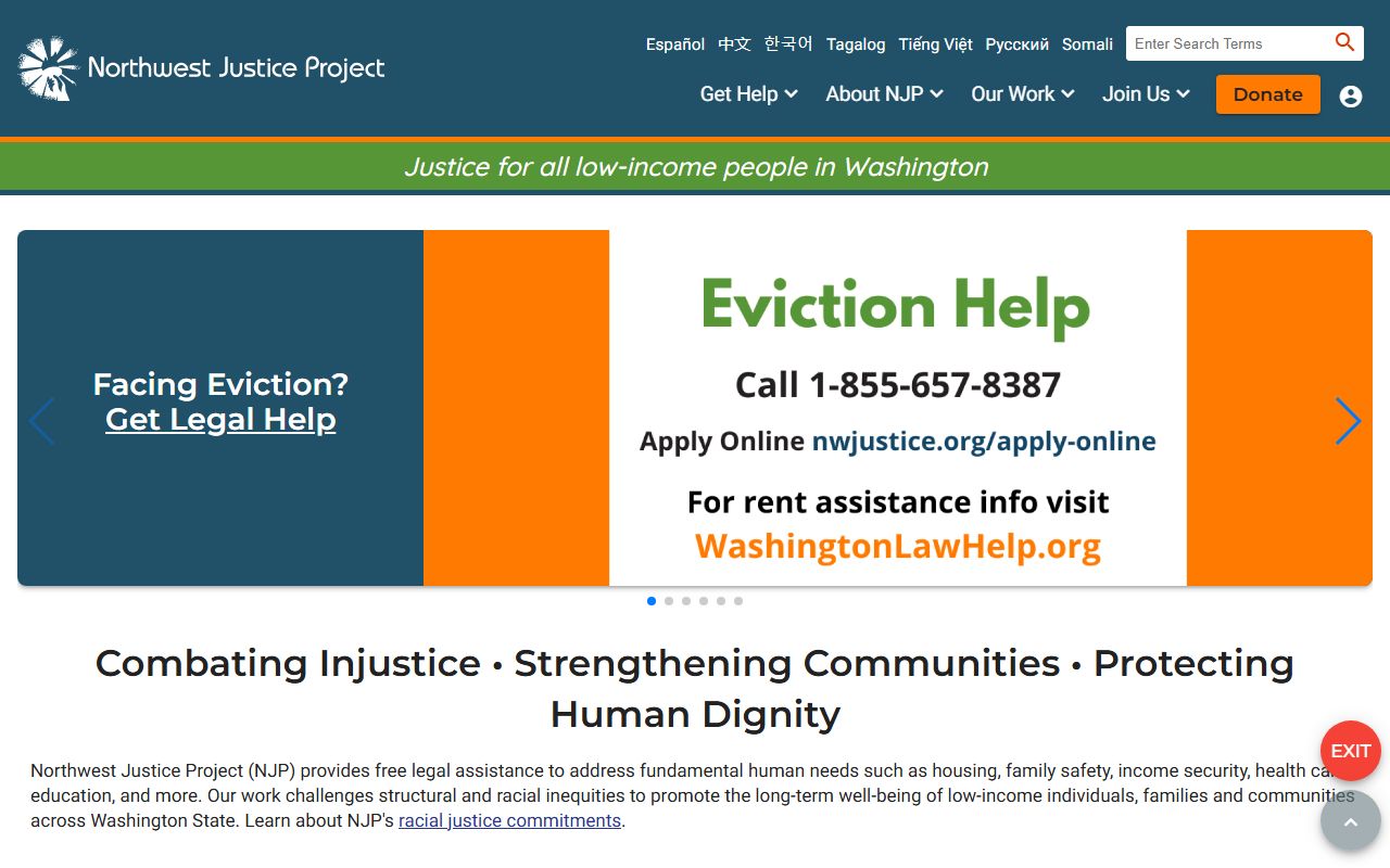 Northwest Justice Project legal aid for Snohomish County residents